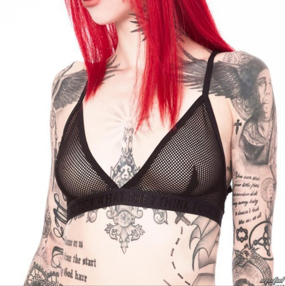 KILLSTAR mesh triangle bralette
